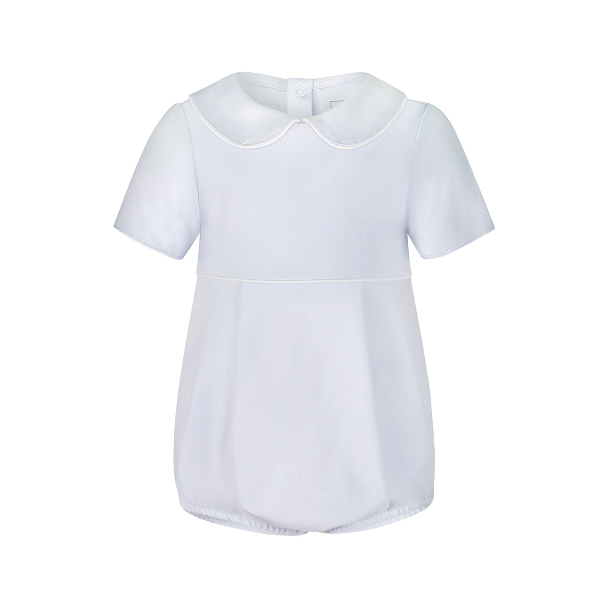 Pima Peter Pan Collar Shirt-Classic White 9-12M