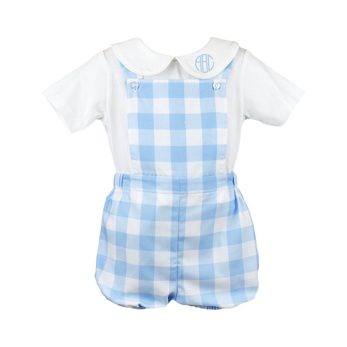 Lullaby Set Arthur Apron Set, Blue Pinstripe 18M