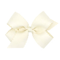 Fall/Holiday Medium Scallop Edge Bow