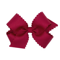 Fall/Holiday Medium Scallop Edge Bow