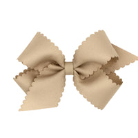 Fall/Holiday Medium Scallop Edge Bow