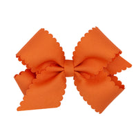 Fall/Holiday Medium Scallop Edge Bow