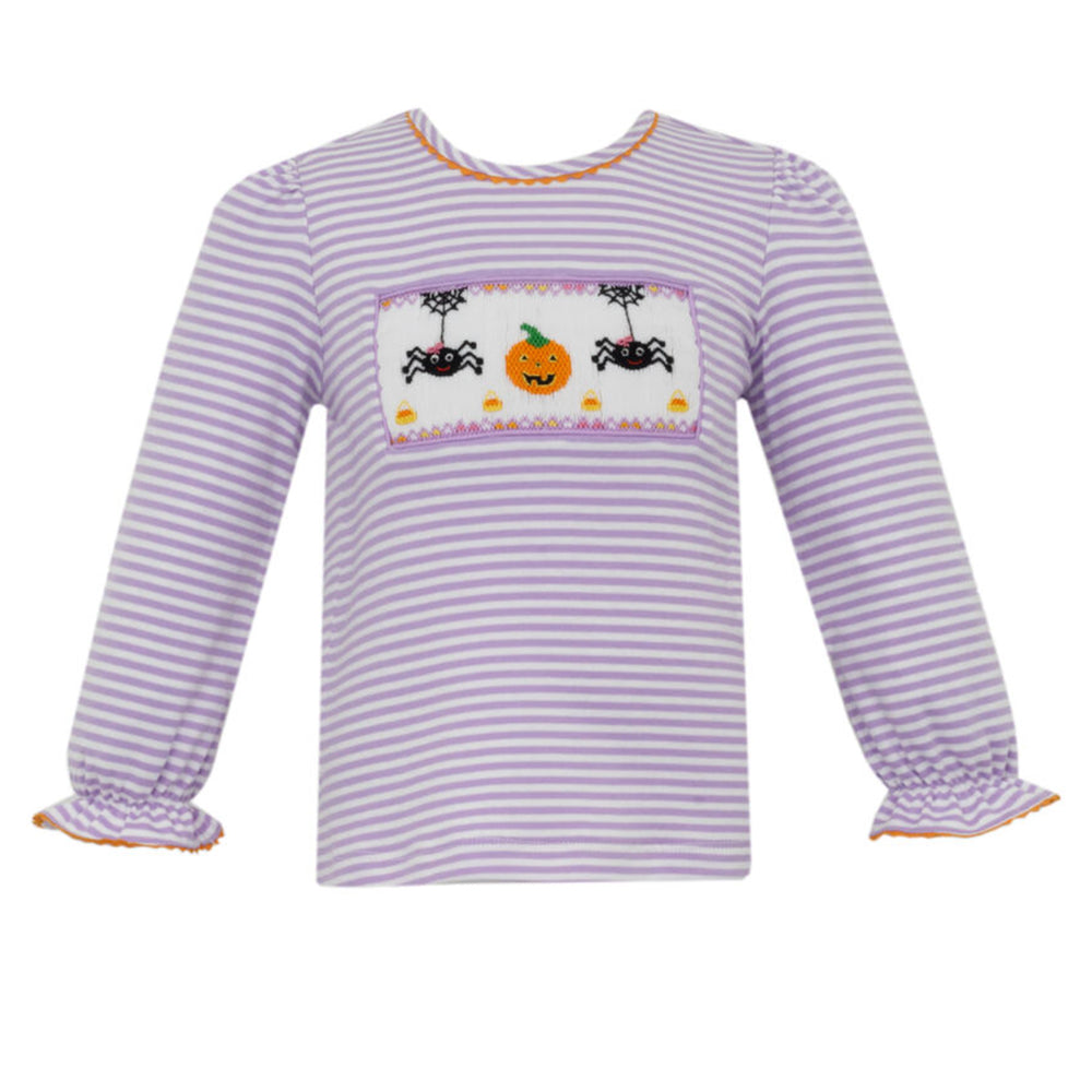 Halloween Purple Stripe Knit T-Shirt