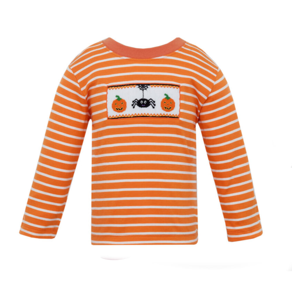 Halloween Orange Stripe Knit T-Shirt