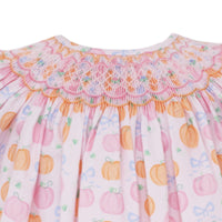 Pumpkin Print Orange & Pink Dress