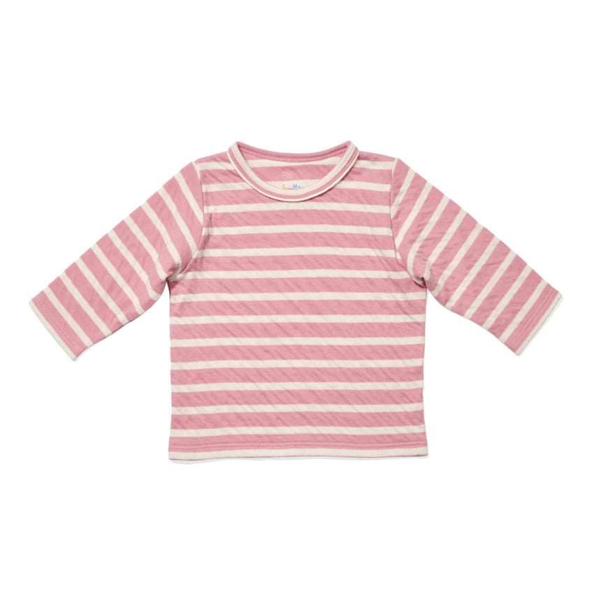 Edward Baby T-Shirt Rose Stripe