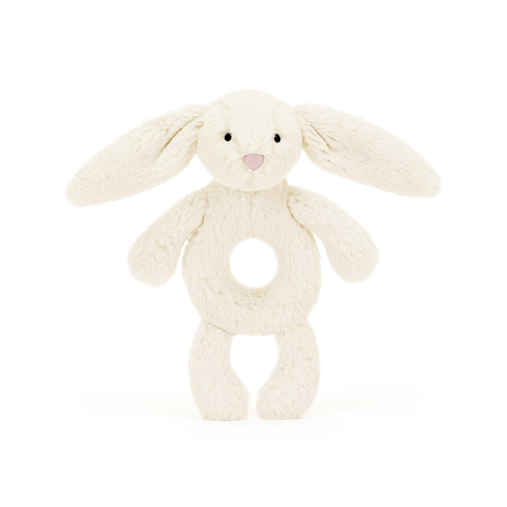 Bashful Cream Bunny Rattle