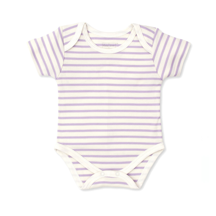 Stripe Bodysuit in Lilac