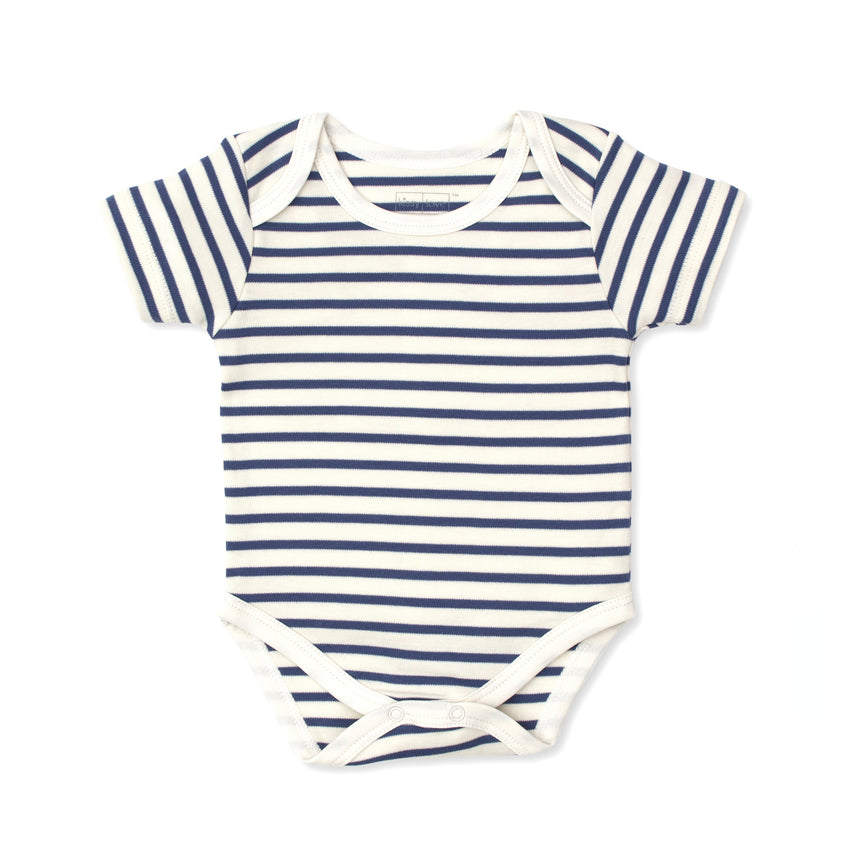 Stripe Bodysuit in Navy