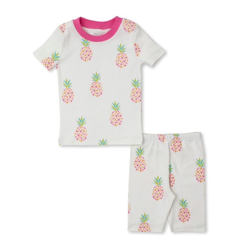 Fancy Pineapples Short Pajamas