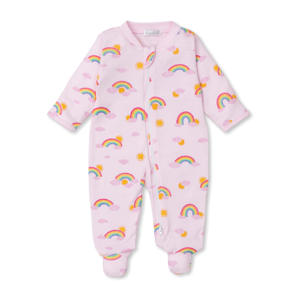 Sun Rainbow Zipper Footie