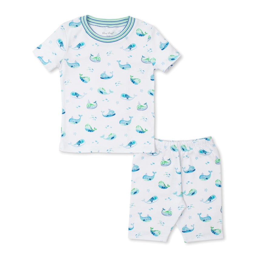 Watercolor Whales 2 Piece Jammies