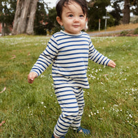 Andy Baby Leggings Navy Stripe