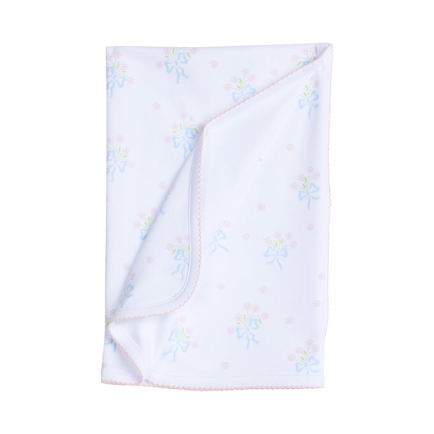 Blue Bouquet Printed Blanket