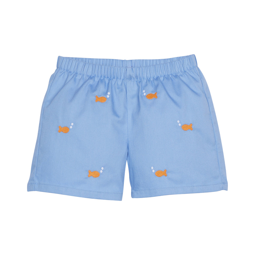 Embroidered Goldfish Basic Shorts