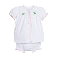 Pink Golf Pinpoint Layette Knit