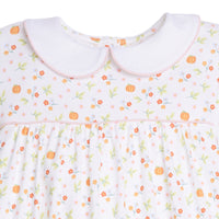 Pumpkin Floral Evelyn Dress