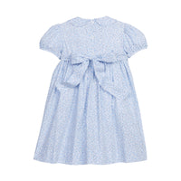 Blue Vinings Bow Smocked Peter Pan Dress