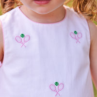 Embroidered Bow Back Bloomer Tennis Set