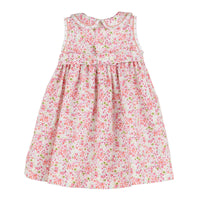 Berry Bouquet Smocked Dress in Fuschia