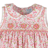 Berry Bouquet Smocked Dress in Fuschia