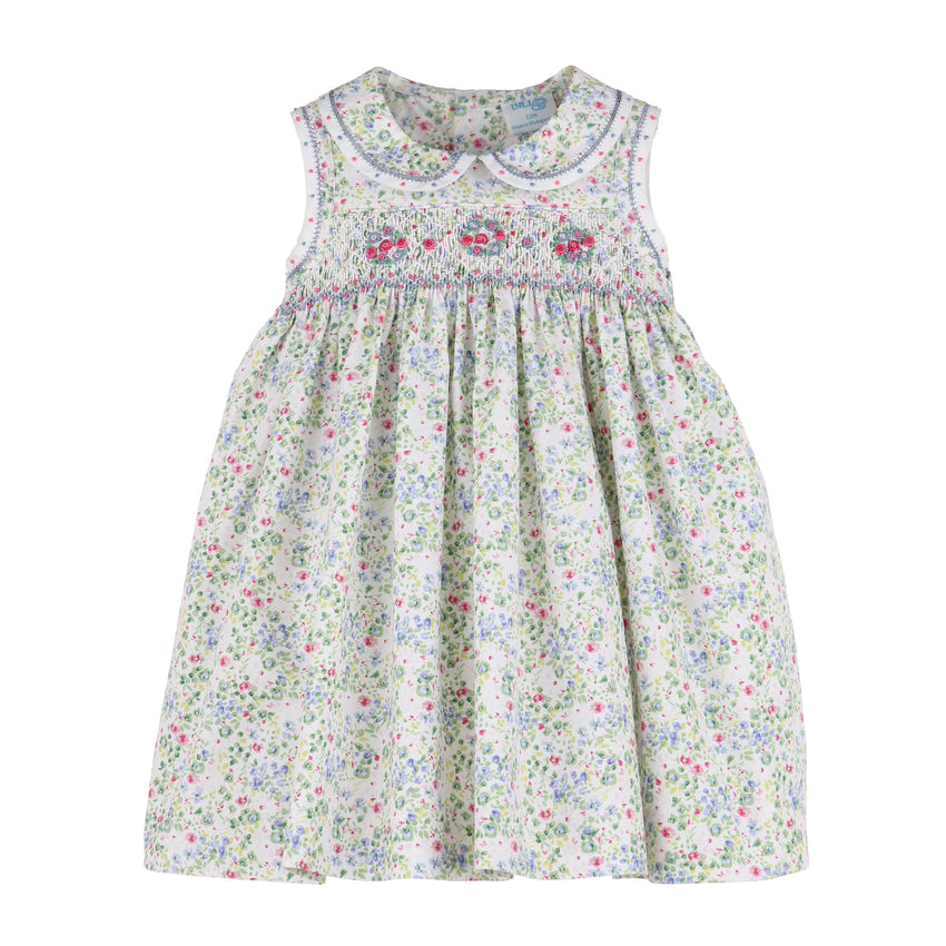 Berry Bouquet Smocked Dress in Lilac