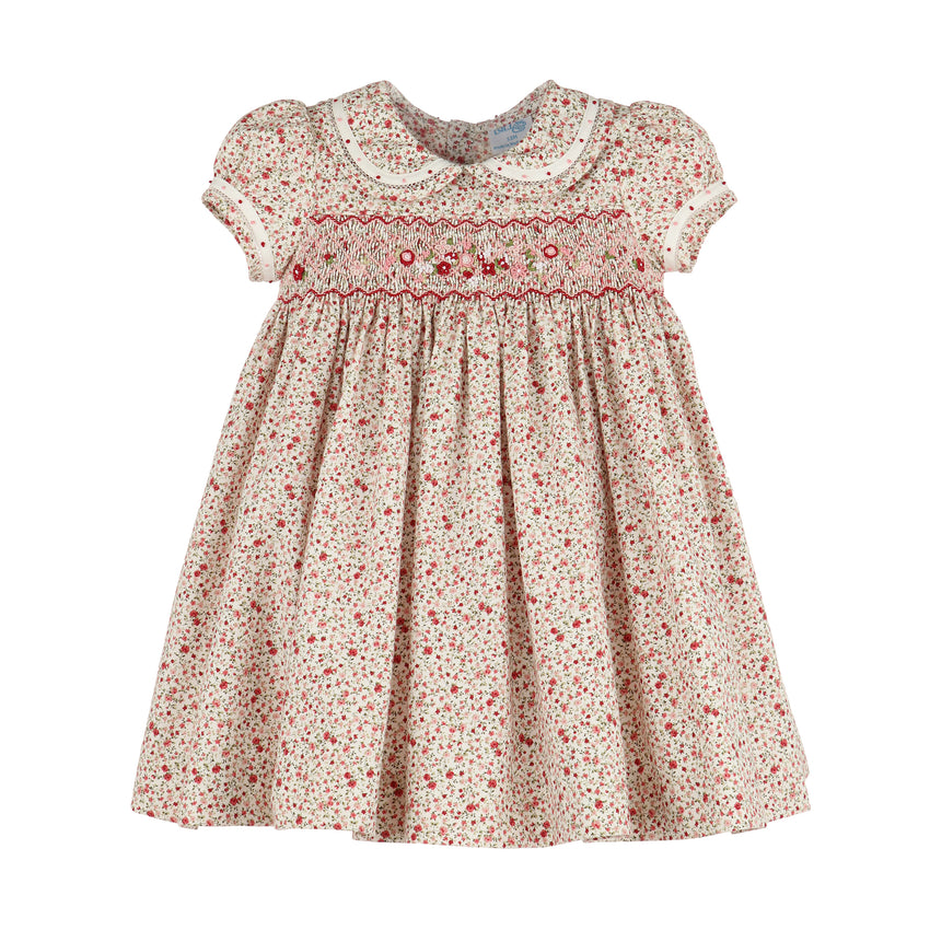 Berry Garland Smock Dress