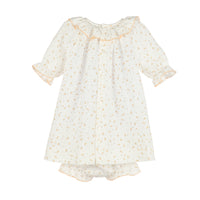 Yellow Tiny Floral Smock Bishop