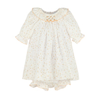 Yellow Tiny Floral Smock Bishop