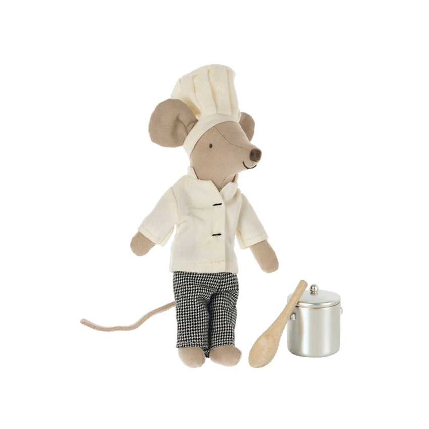 Chef Mouse Soup Pot and Spoon