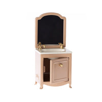 Mouse Dark Powder Dresser w/Sink and Mirror