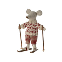 Mum Winter Mouse with Ski Set