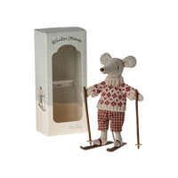 Mum Winter Mouse with Ski Set