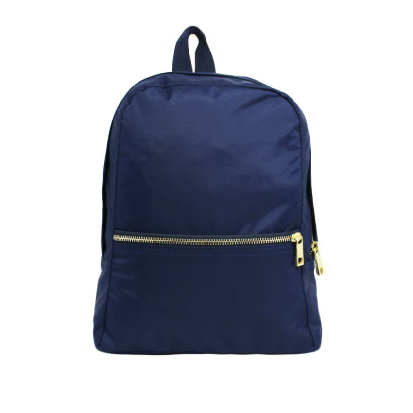 Personalized Navy Nylon Backpack