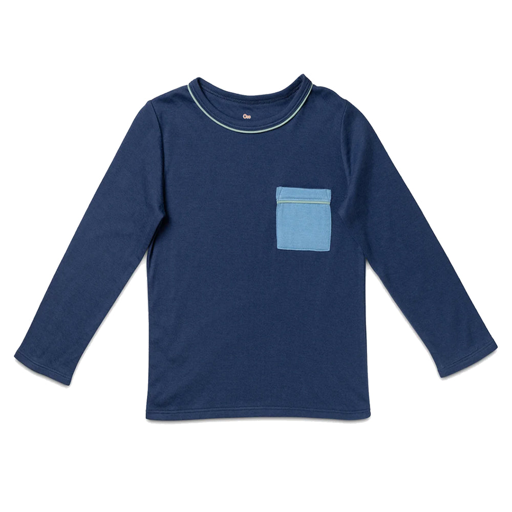 Edward T-Shirt Navy Color Block