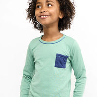 Edward T-Shirt Sage Color Block