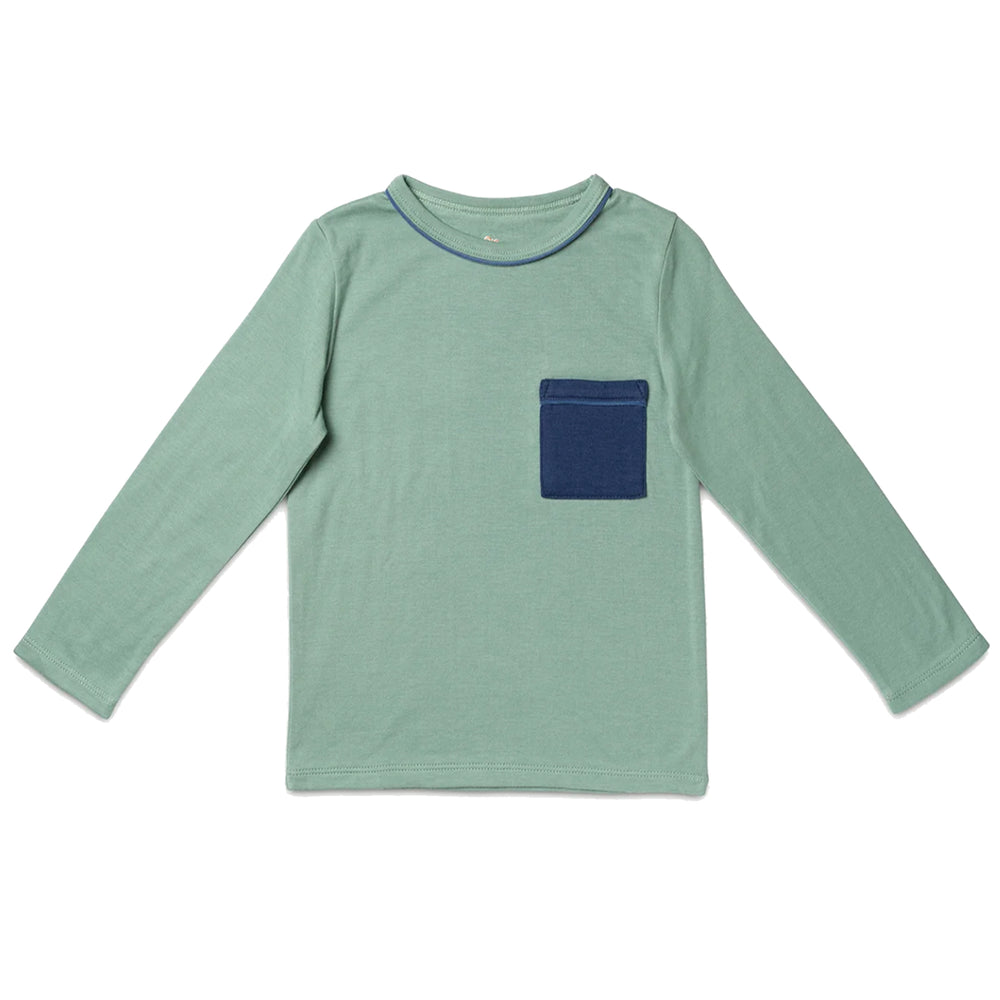 Edward T-Shirt Sage Color Block