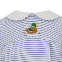 Mallard Blue Stripe Knit Short Bubble