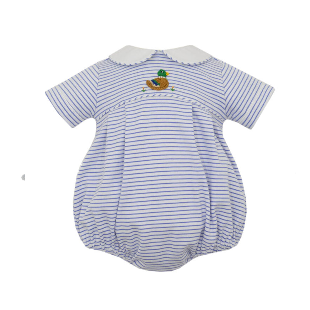 Mallard Blue Stripe Knit Short Bubble