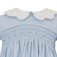 Lucia Light Blue Knit Bishop Bloomer Set