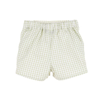 Fresh Green Gingham Short Set