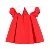 Scallop Red A-Line Dress