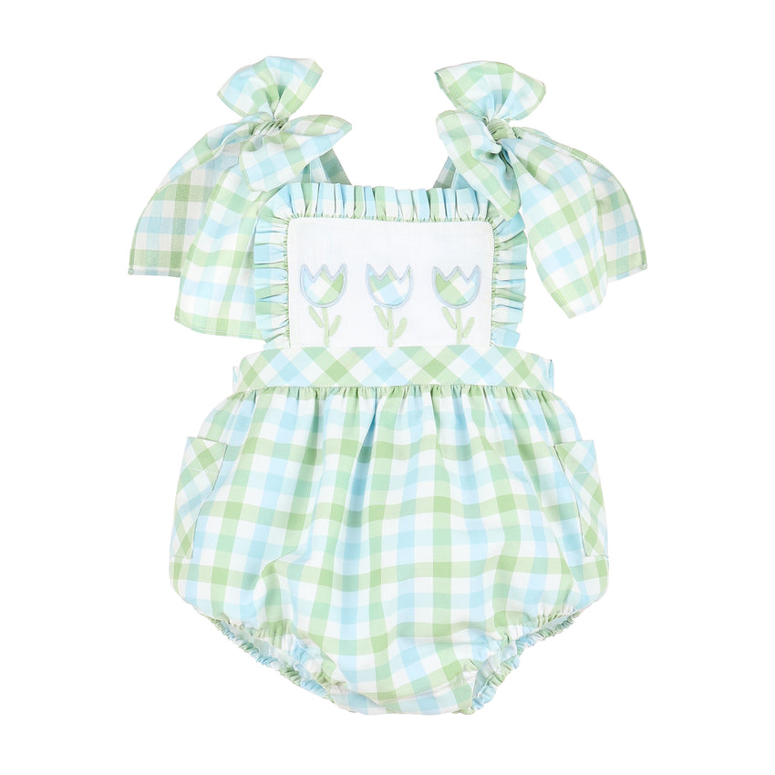 Pastel Tulip Sunsuit Blue/Green