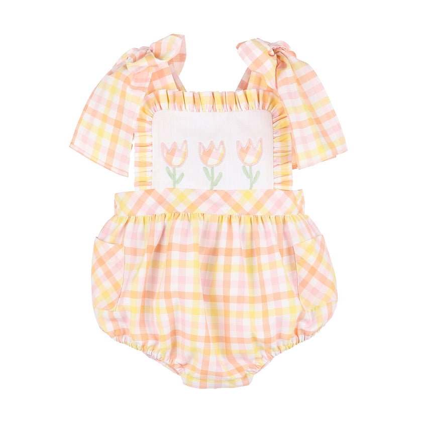 Pastel Tulip Sunsuit Pink/Yellow