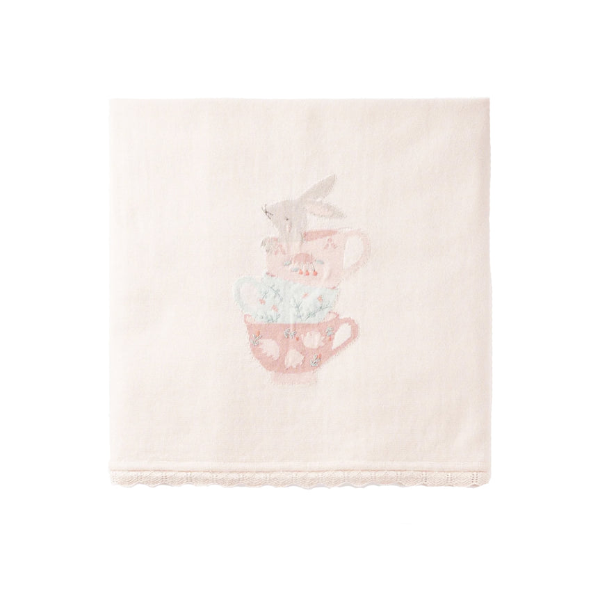 Tea Party Knit Blanket