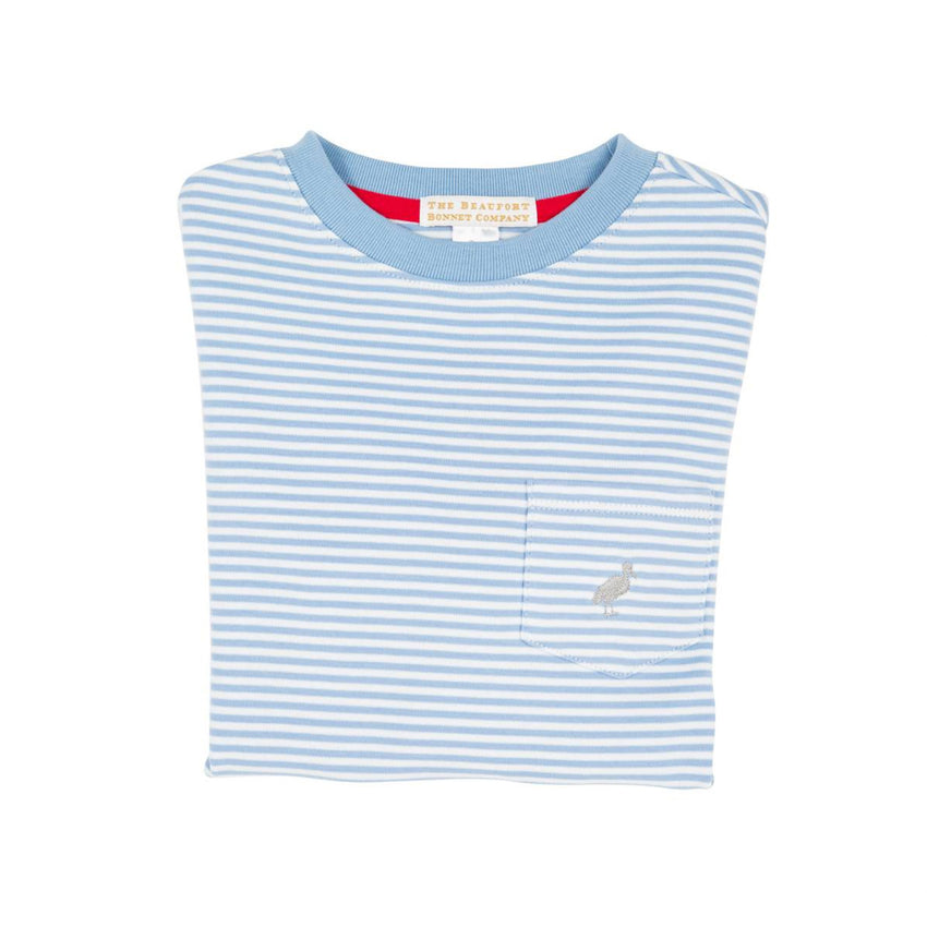 Barrington Blue Stripe Carter Crewneck