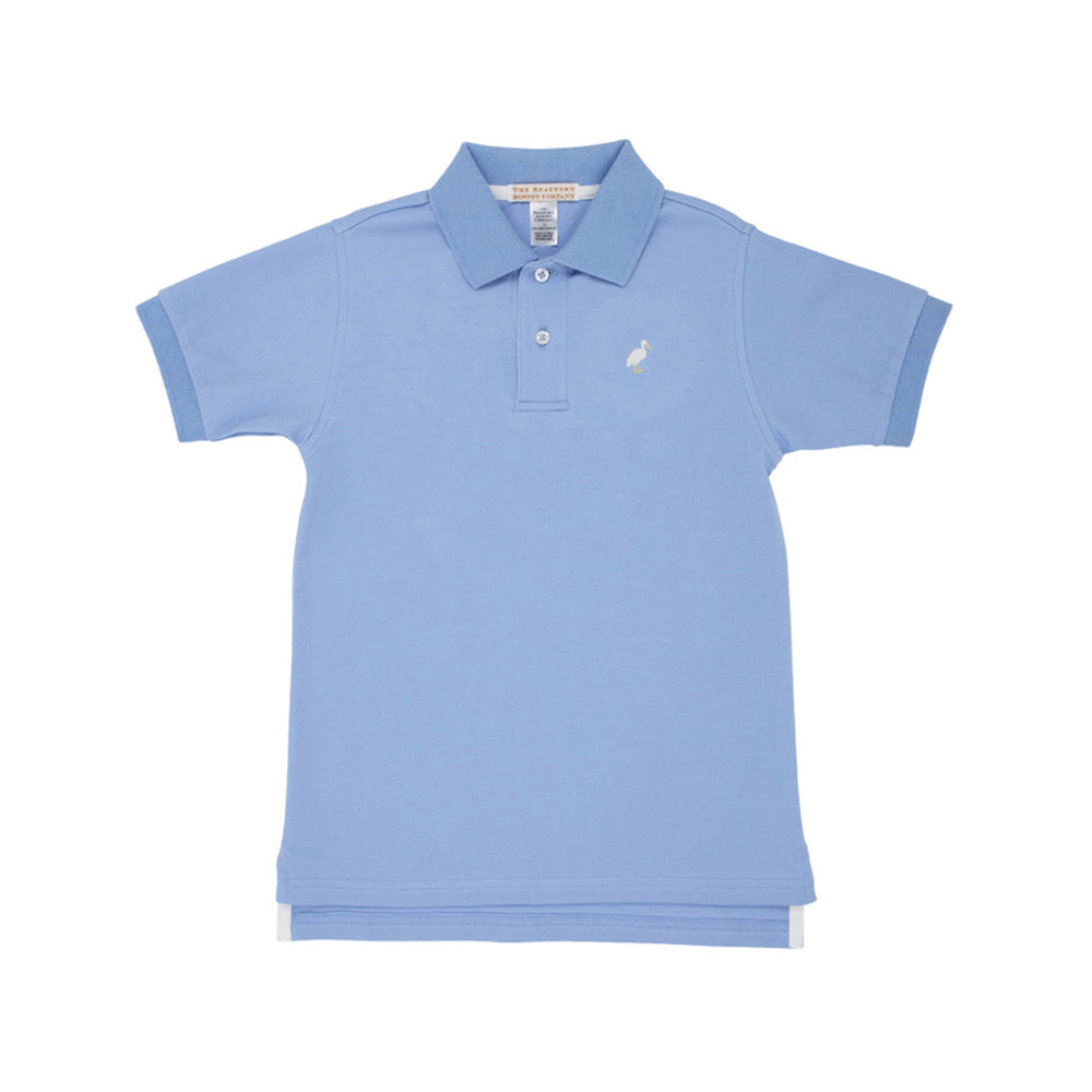 Prim and Proper Beale Street Blue Polo