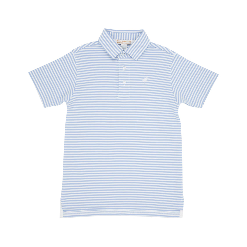 Beale Street Blue/White Stripe Polo