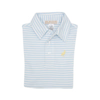 Prim and Proper Buckhead Blue Stripe Polo