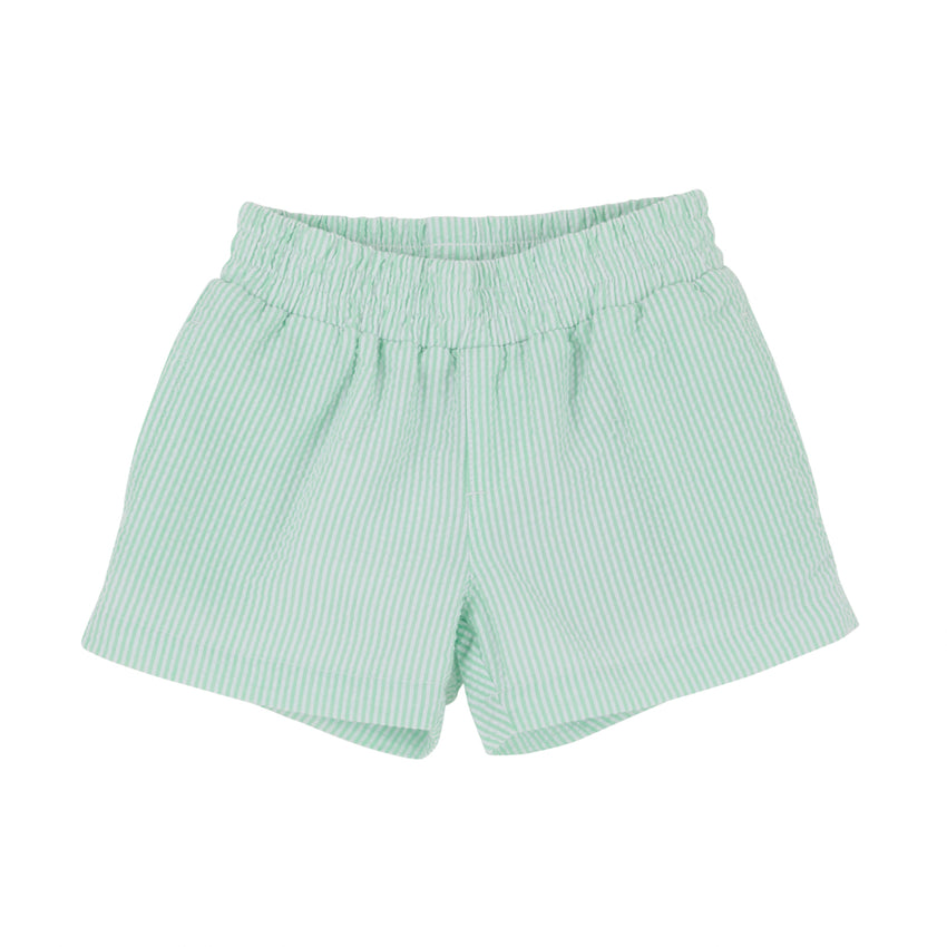 Grace Bay Green Seersucker Sheffield Shorts